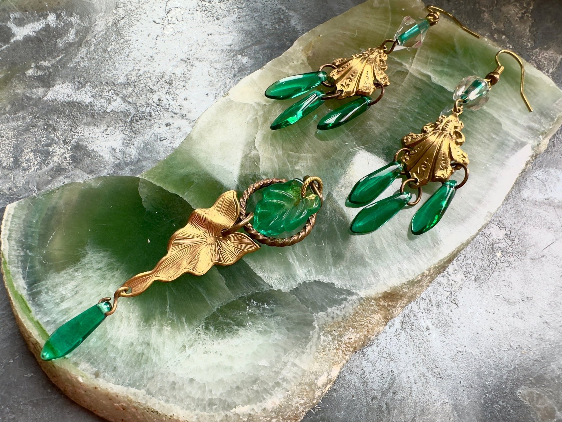 Emerald Falls - Pendant & Earring Kit - Vintaj Idaho Design - 10/1/2025 - Vintaj Live Shop ID