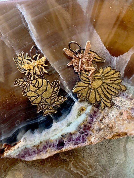 Fairy Bee - utiful - 2 Vintage Pendants Kit - Vintaj Idaho Design - 6/11/2025 - Vintaj Live Shop ID