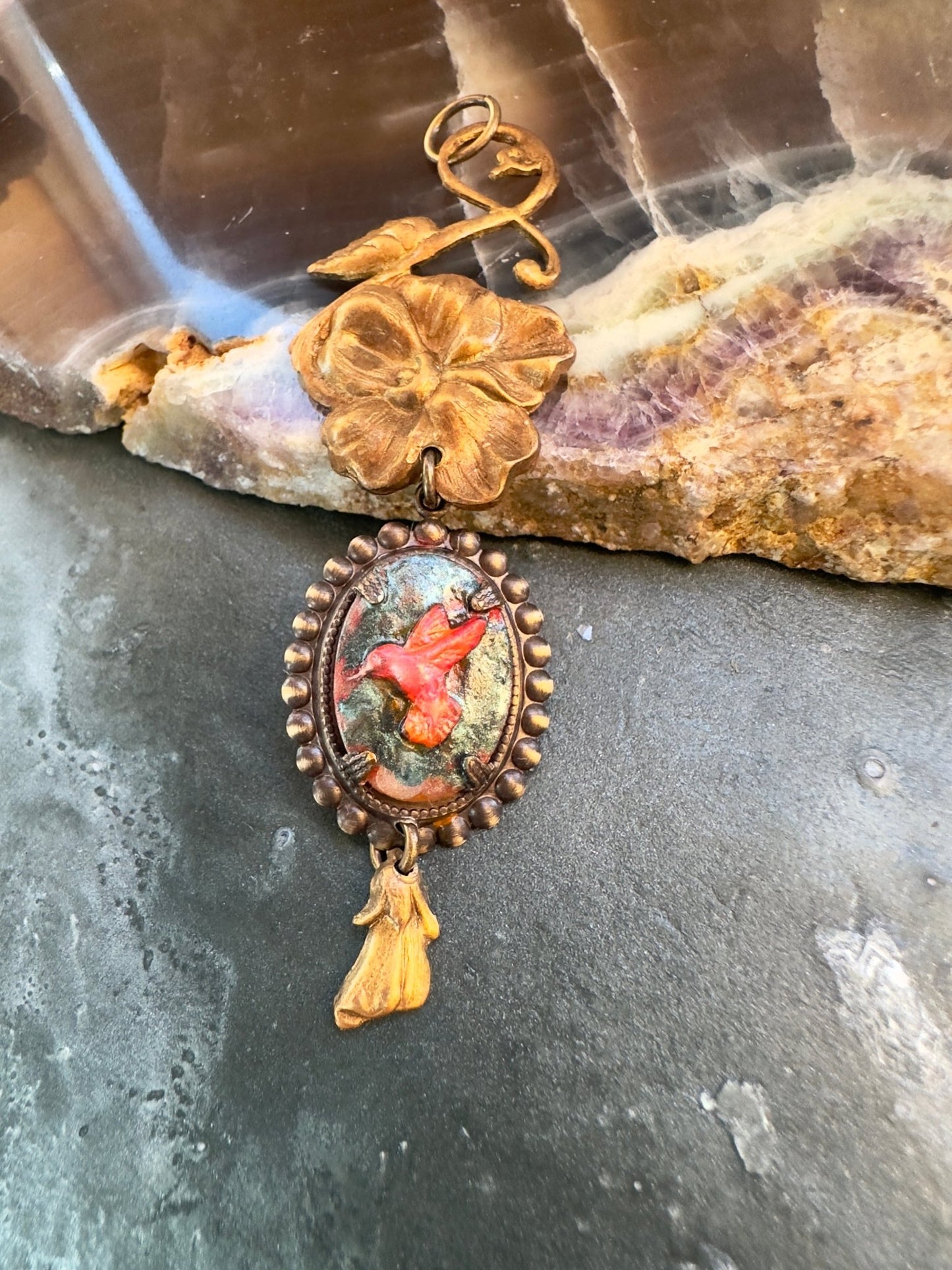 Fire Song - Vintage Pendant Kit - Vintaj Idaho Design - 10/22/2025 - Vintaj Live Shop ID