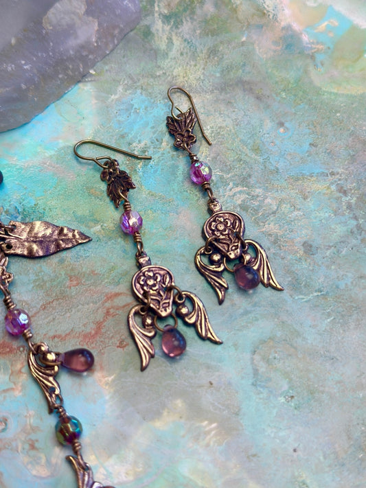 Forest Droplets Necklace Earrings Kit - Vintaj Design - 3/5/25 - Vintaj Live Shop ID