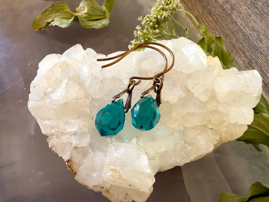 Garden of Emeralds - Finished Earrings - 5/23/2025 - Vintaj Live Shop ID