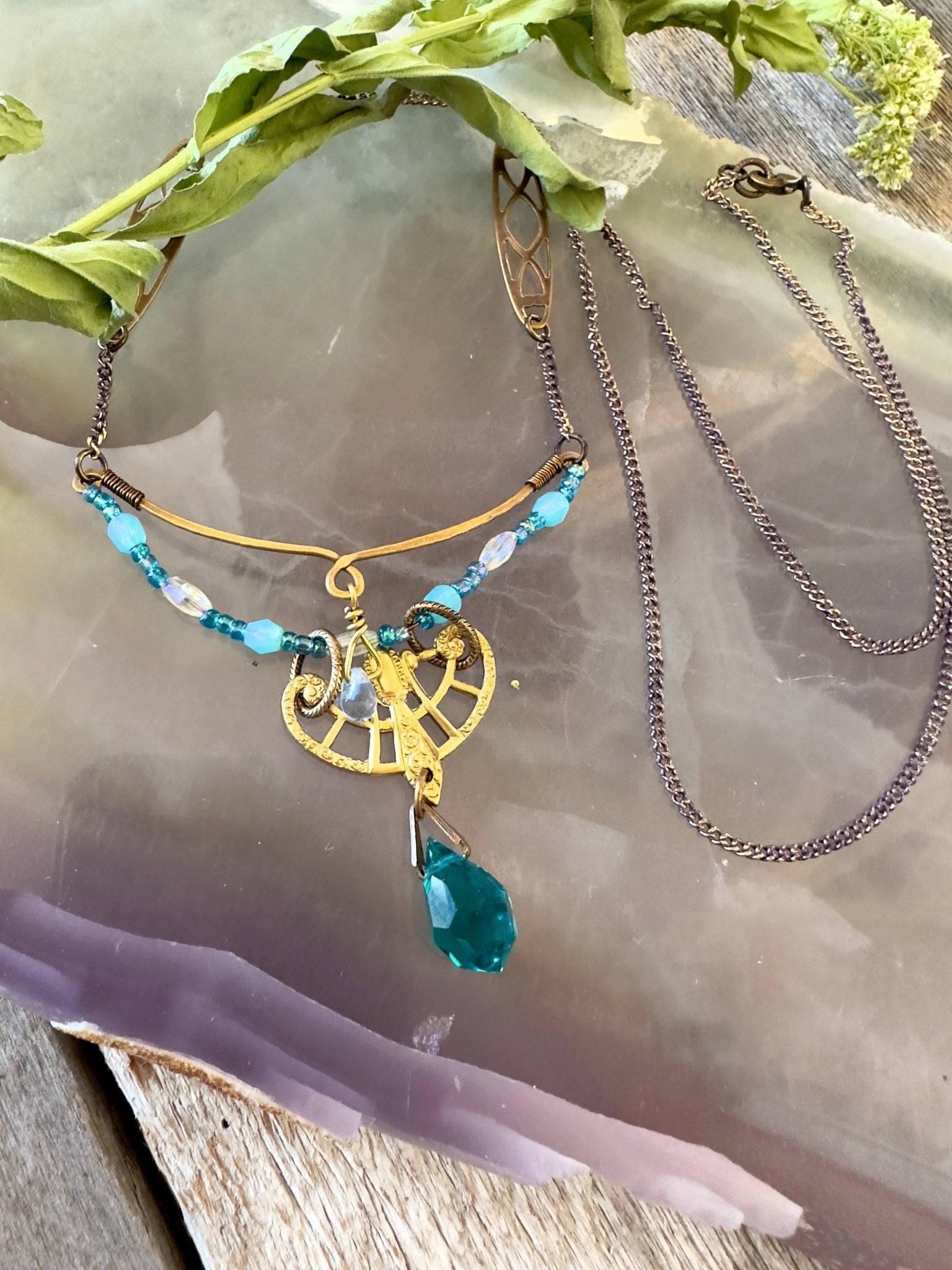 Garden of Emeralds - Necklace Earrings Kit - 5/23/2025 - Vintaj Live Shop ID