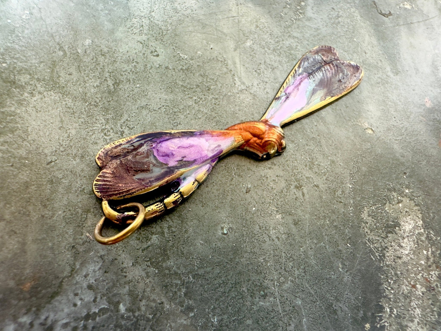 Hand Cold - Enameled Dragonfly Pendant - Vintaj Idaho Design - 7/16/2025 - Vintaj Live Shop ID