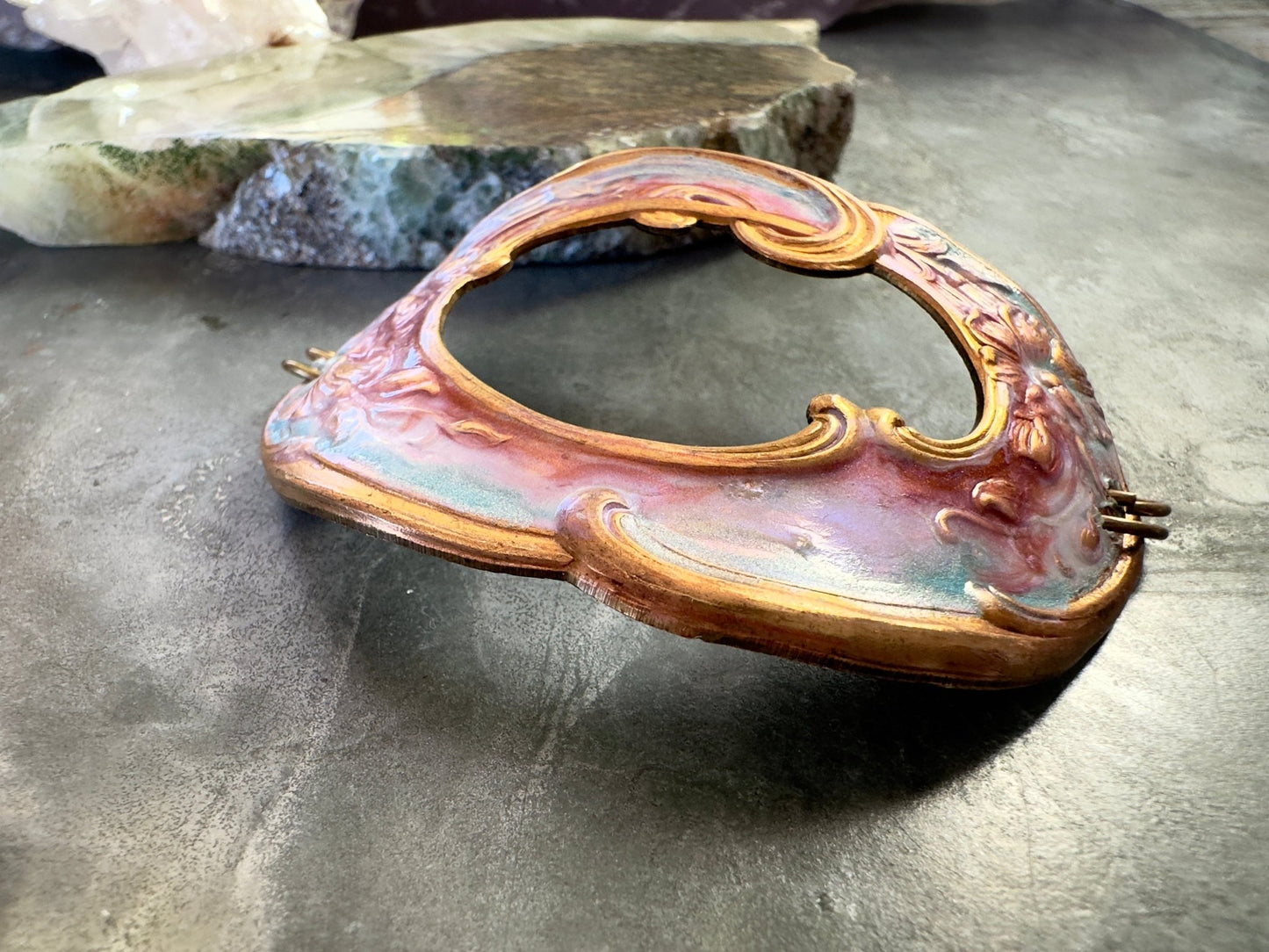 Hand Cold - Enameled Fairyish Bracelet Connector - Vintaj Idaho Design - 7/17/2025 - Vintaj Live Shop ID