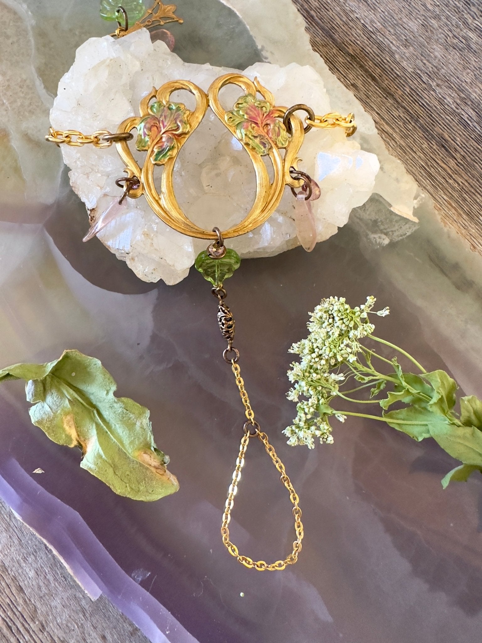 Iris Blossom - Wrist to Ring Bracelet Earrings Kit - 5/23/2025 - Vintaj Live Shop ID