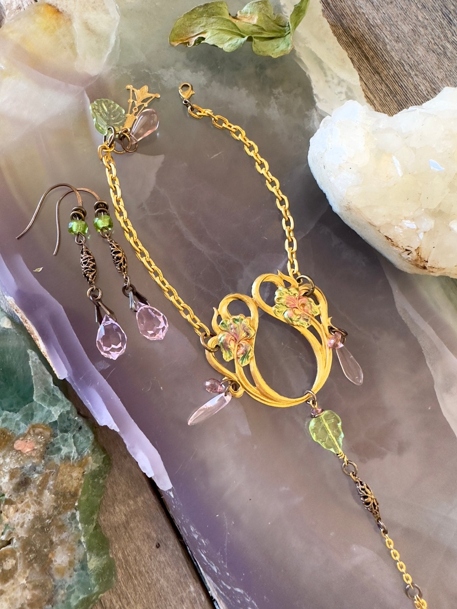 Iris Blossom - Wrist to Ring Bracelet Earrings Kit - 5/23/2025 - Vintaj Live Shop ID