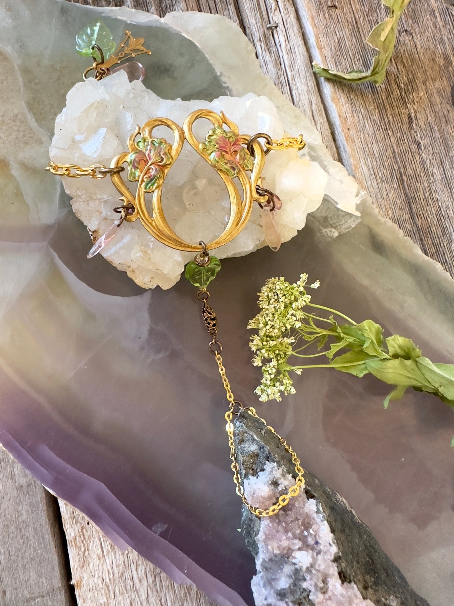 Iris Blossom - Wrist to Ring Bracelet Earrings Kit - 5/23/2025 - Vintaj Live Shop ID