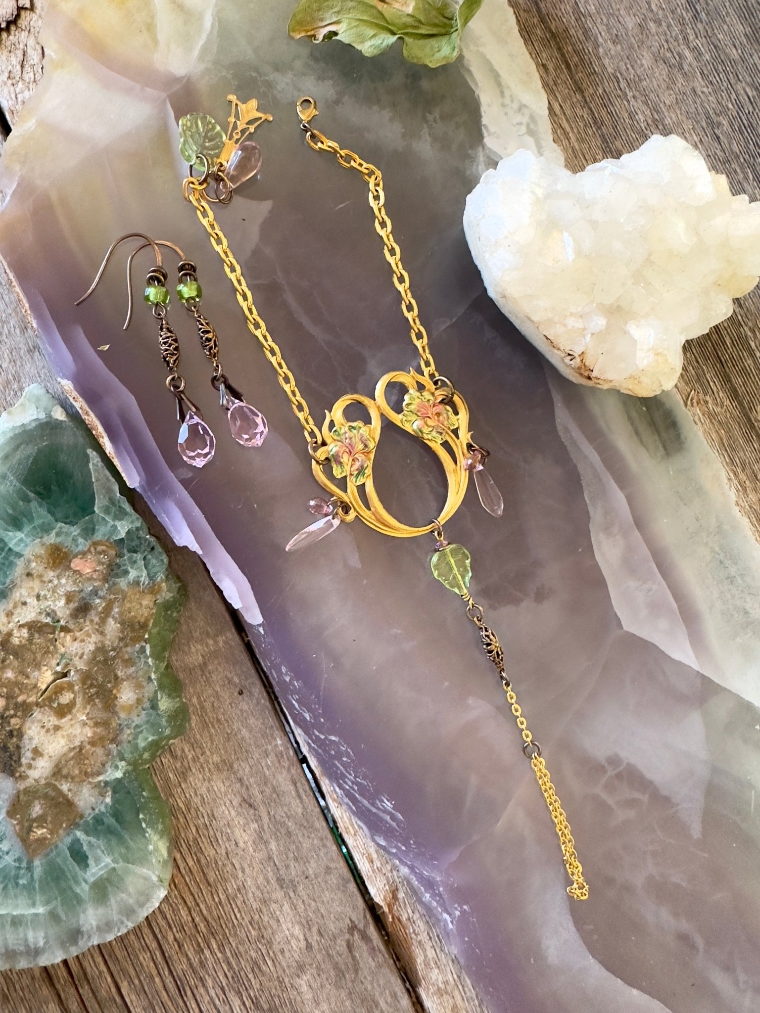 Iris Blossom - Wrist to Ring Bracelet Earrings Kit - 5/23/2025 - Vintaj Live Shop ID