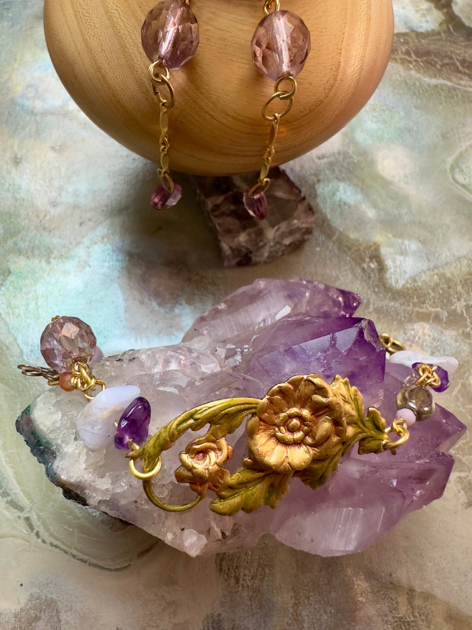 Lavender Spring - Fairy Folly Collection - Bracelet Earrings Kit - Vintaj Design - 5/14/2025 - Vintaj Live Shop ID