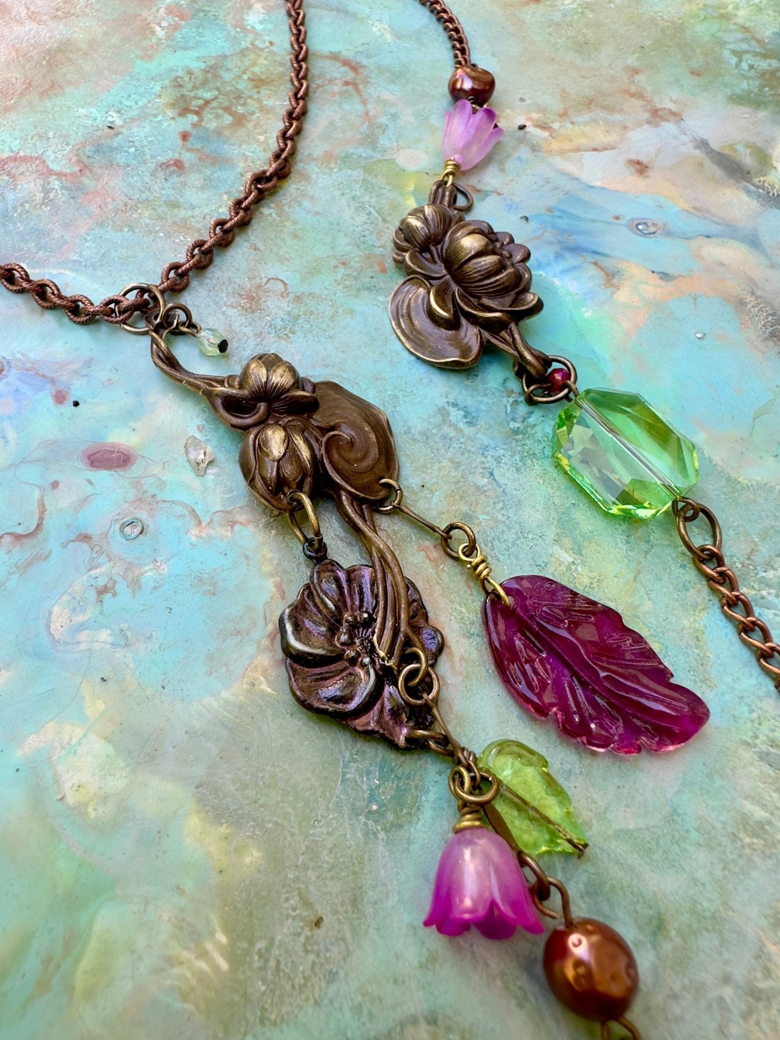 Lilypad Reflection - Mariposa Bloom Collection - Necklace Earrings Kit - Vintaj Design - 5/9/2025 - Vintaj Live Shop ID
