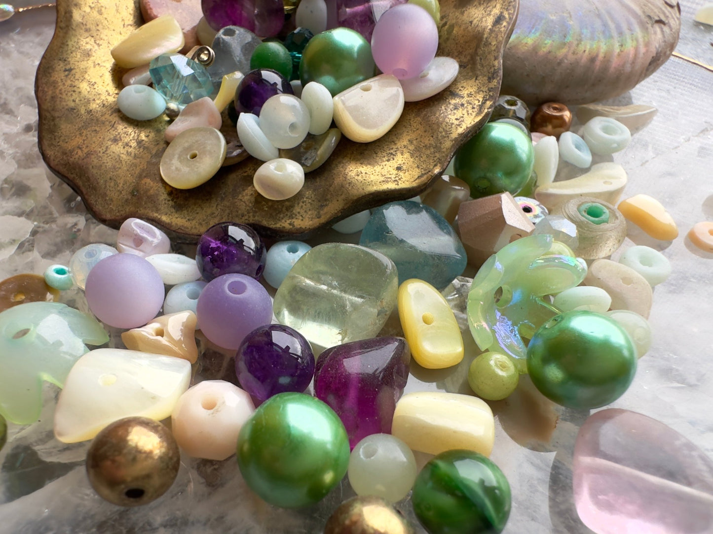 Mermaid Myriad - 1 oz Vintage Bead Mix - Idaho Vintaj Design - 7/23/2025 - Vintaj Live Shop ID