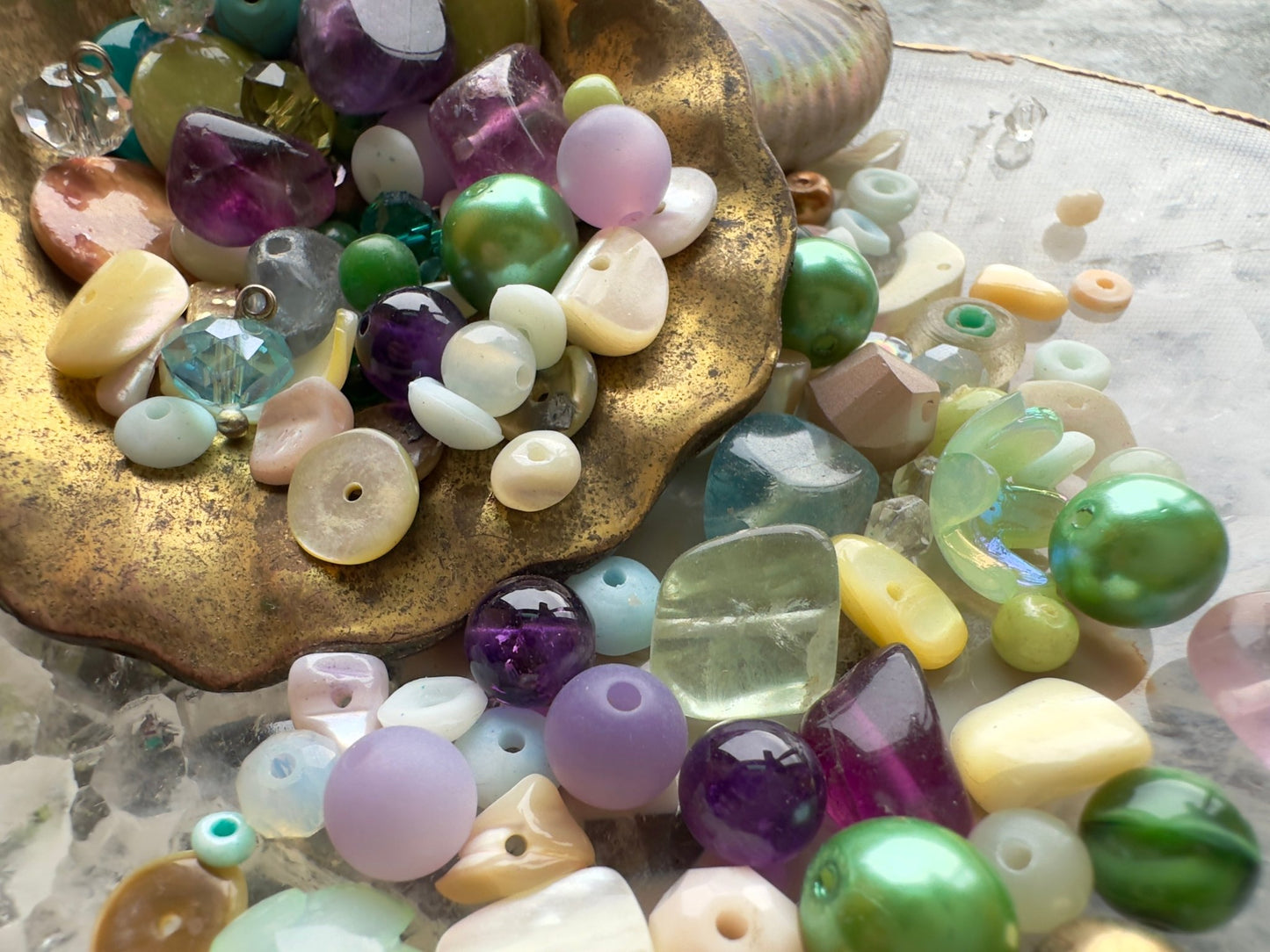 Mermaid Myriad - 1 oz Vintage Bead Mix - Idaho Vintaj Design - 7/23/2025 - Vintaj Live Shop ID