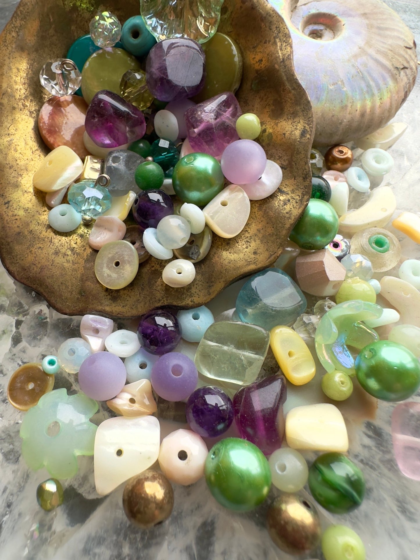 Mermaid Myriad - 1 oz Vintage Bead Mix - Idaho Vintaj Design - 7/23/2025 - Vintaj Live Shop ID