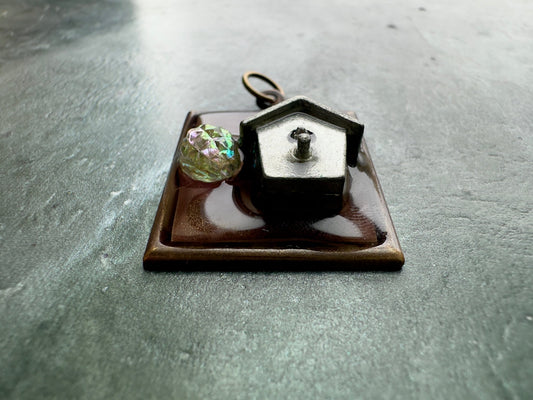 Moe Glow 12 - Handmade by Moe - Collage Pendant - Vintaj Idaho - 01/23/2026 - Vintaj Live Shop ID