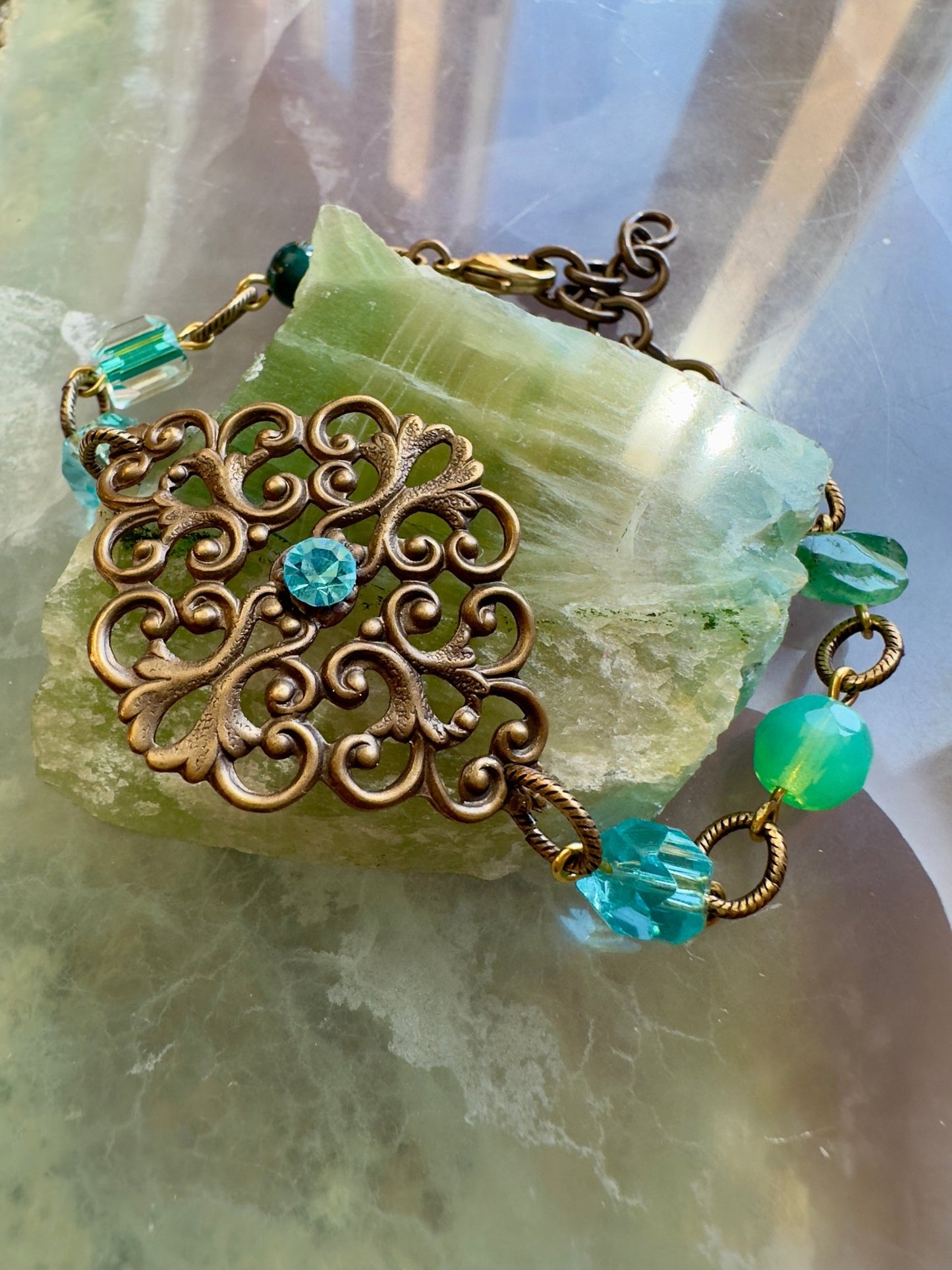Mossy Vale - Vintage Beads Bracelet Kit - Idaho Vintaj Design - 6/11/2025 - Vintaj Live Shop ID