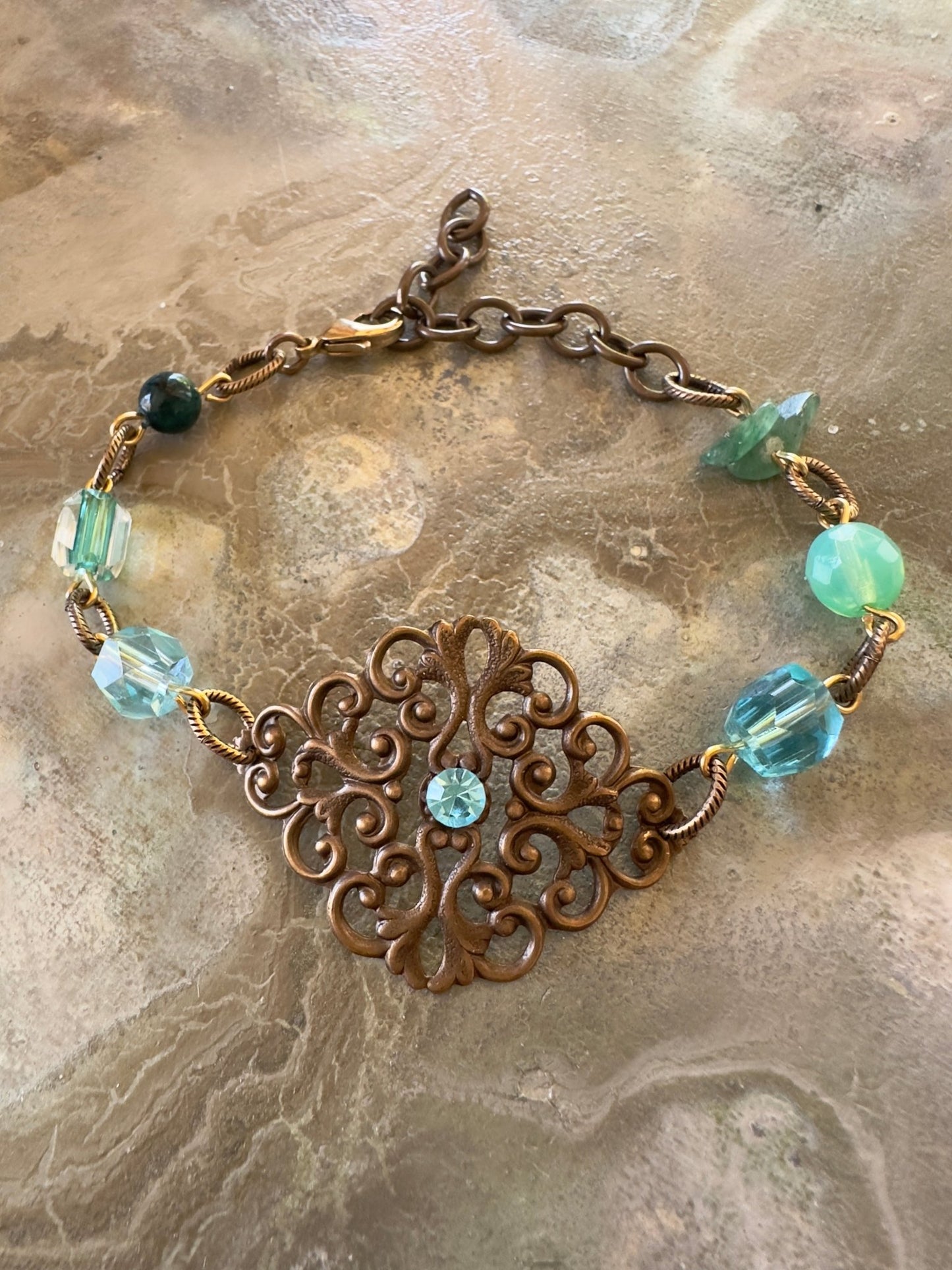 Mossy Vale - Vintage Beads Bracelet Kit - Idaho Vintaj Design - 6/11/2025 - Vintaj Live Shop ID
