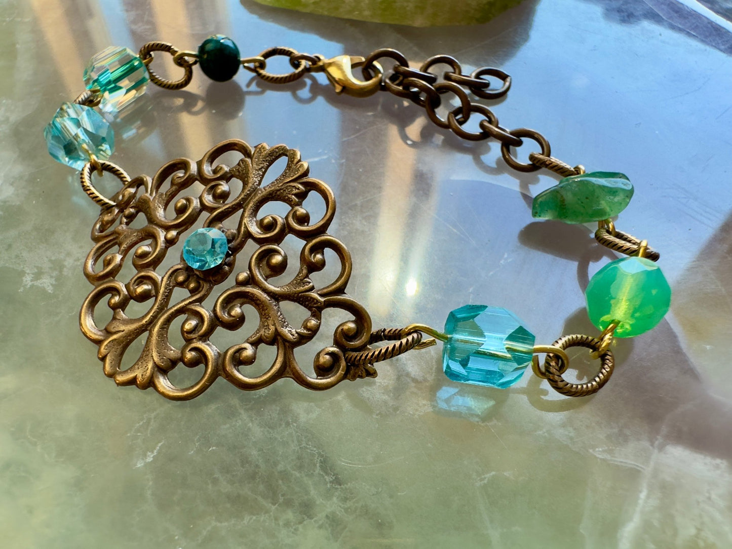 Mossy Vale - Vintage Beads Bracelet Kit - Idaho Vintaj Design - 6/11/2025 - Vintaj Live Shop ID