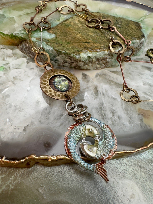 Neptune Reflection Necklace Kit - Vintaj Design - 1/29/25 - Vintaj Live Shop ID