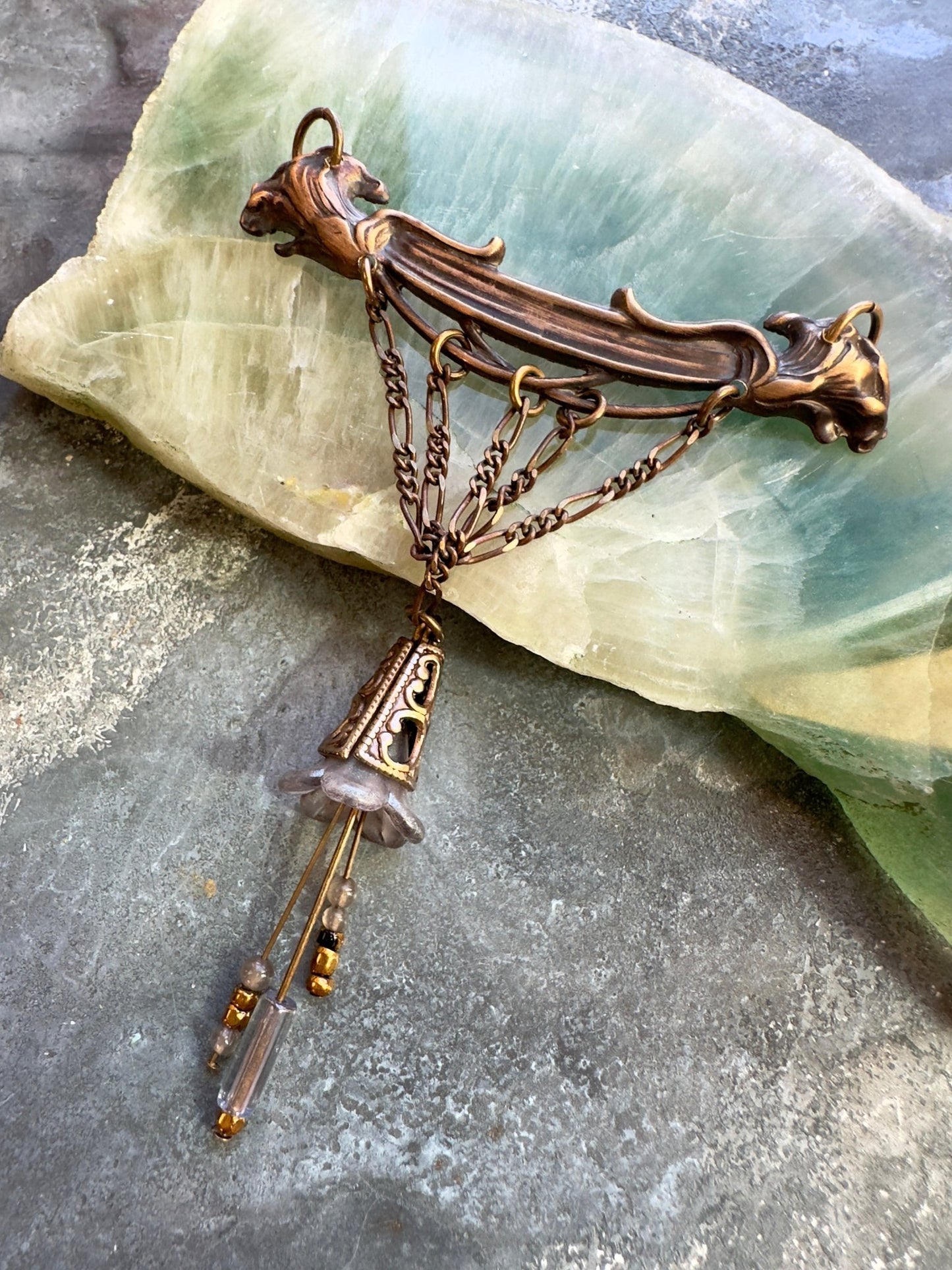 Nouveau Silhouette - Vintage Pendant Kit - Vintaj Idaho Design - 10/8/2025 - Vintaj Live Shop ID