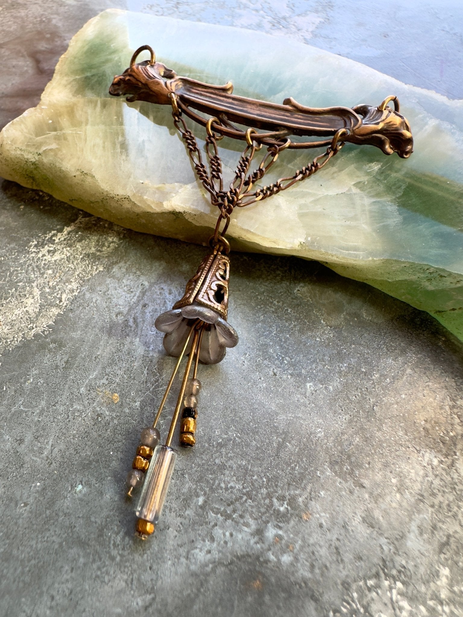 Nouveau Silhouette - Vintage Pendant Kit - Vintaj Idaho Design - 10/8/2025 - Vintaj Live Shop ID