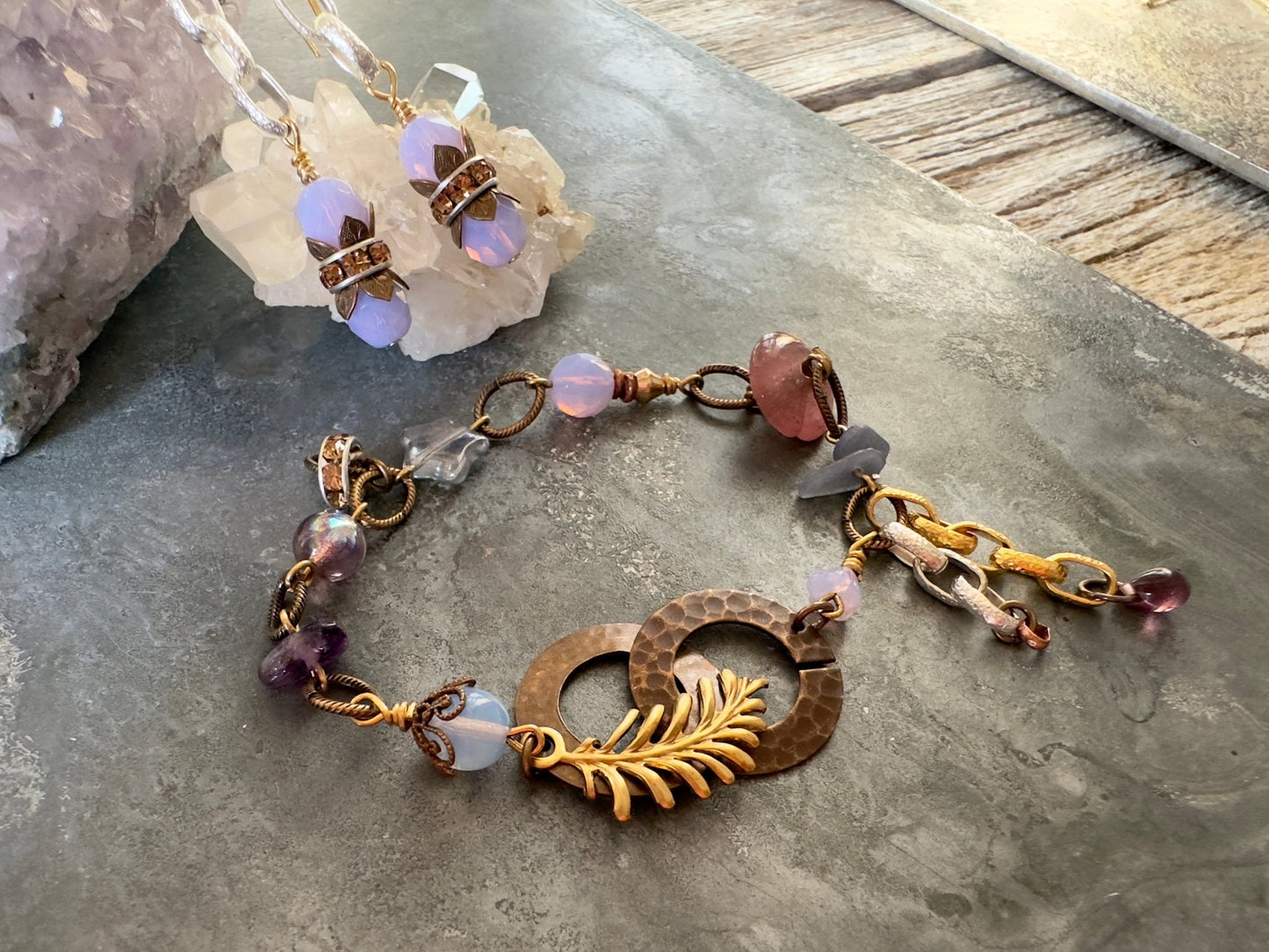 Opaline Dream - Bracelet Earrings Kit - Idaho Vintaj Design - 6/18/2025 - Vintaj Live Shop ID