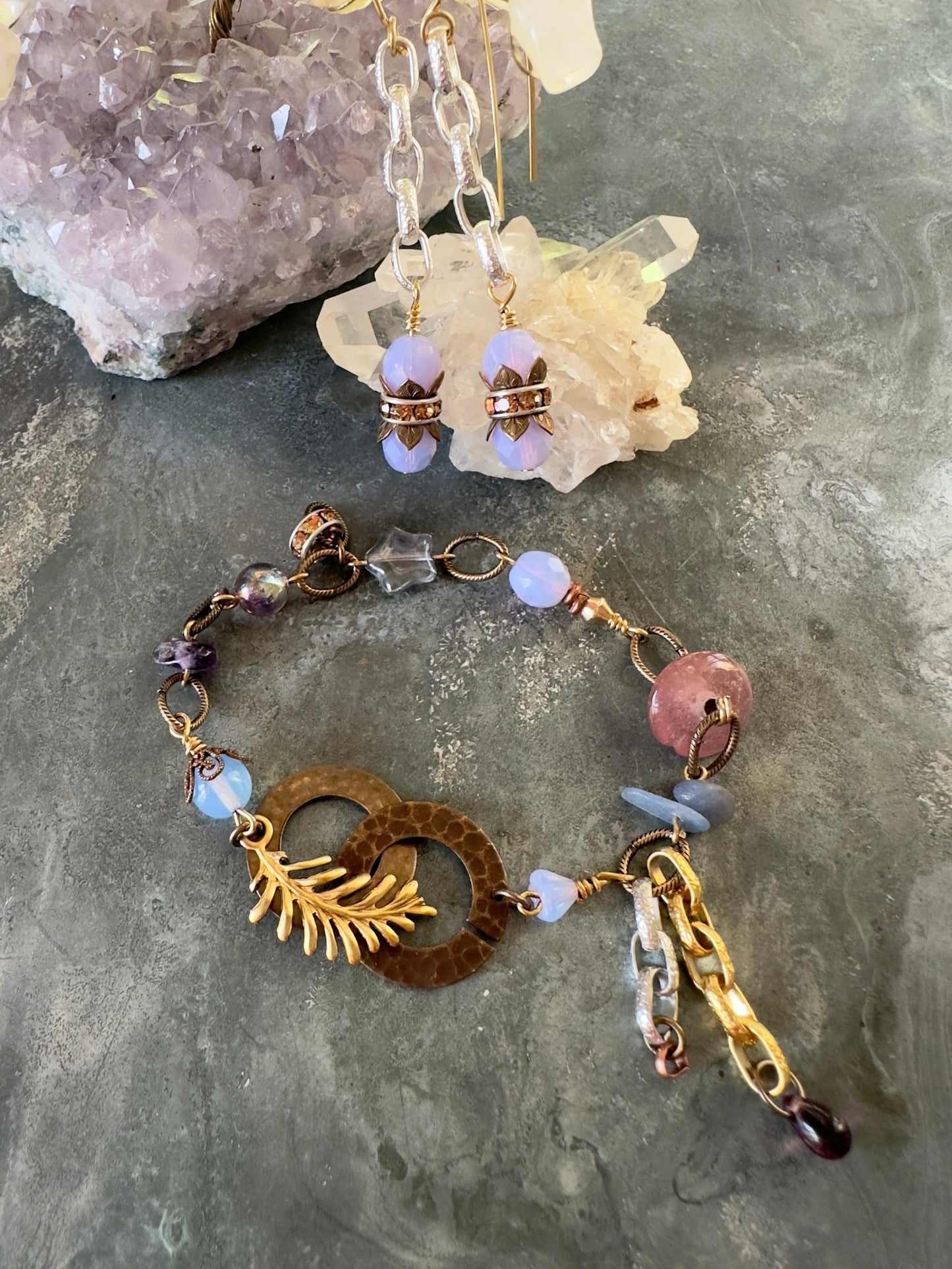 Opaline Dream - Bracelet Earrings Kit - Idaho Vintaj Design - 6/18/2025 - Vintaj Live Shop ID