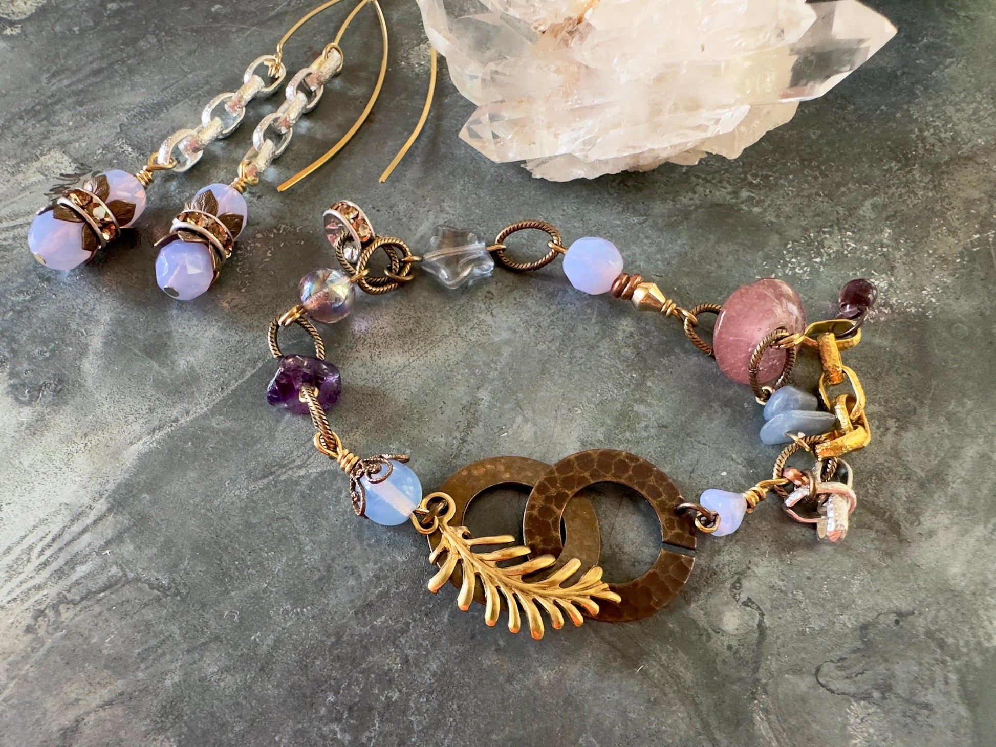 Opaline Dream - Bracelet Earrings Kit - Idaho Vintaj Design - 6/18/2025 - Vintaj Live Shop ID