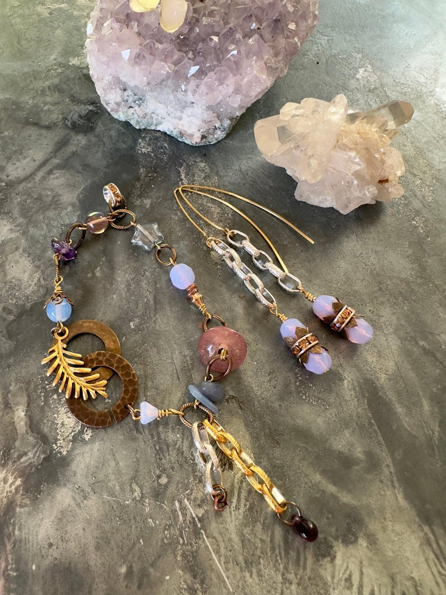Opaline Dream - Bracelet Earrings Kit - Idaho Vintaj Design - 6/18/2025 - Vintaj Live Shop ID