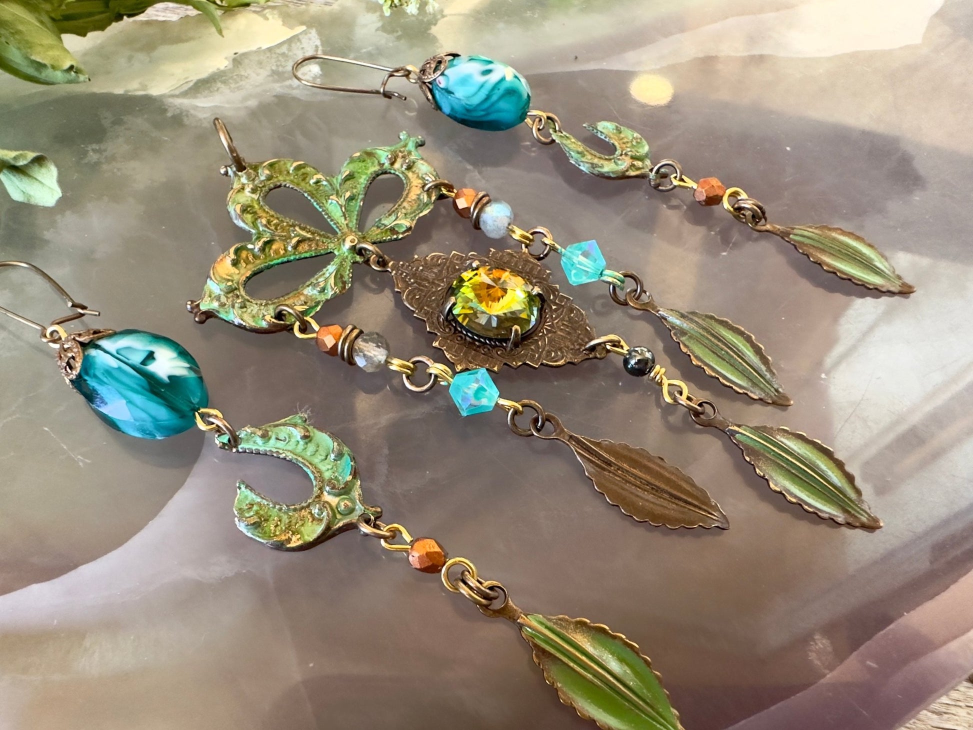 Paradise Fleur - Pendant Earrings Kit - 5/23/2025 - Vintaj Live Shop ID