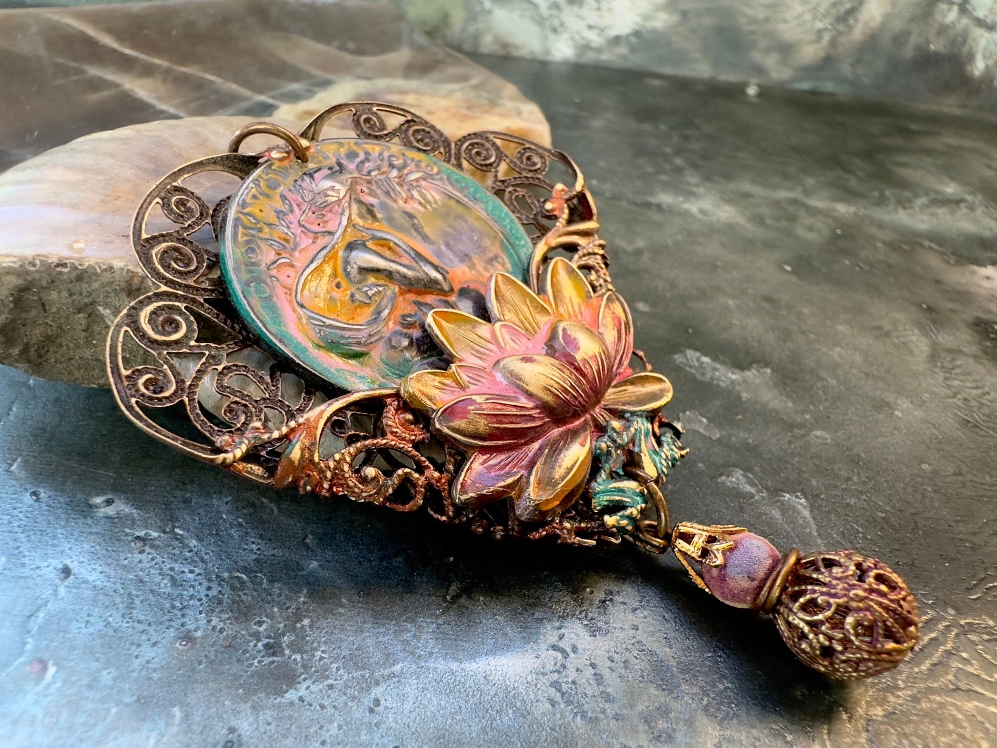 Rising Reflection - Vintage Pendant Kit - Vintaj Idaho Design - 10/22/2025 - Vintaj Live Shop ID