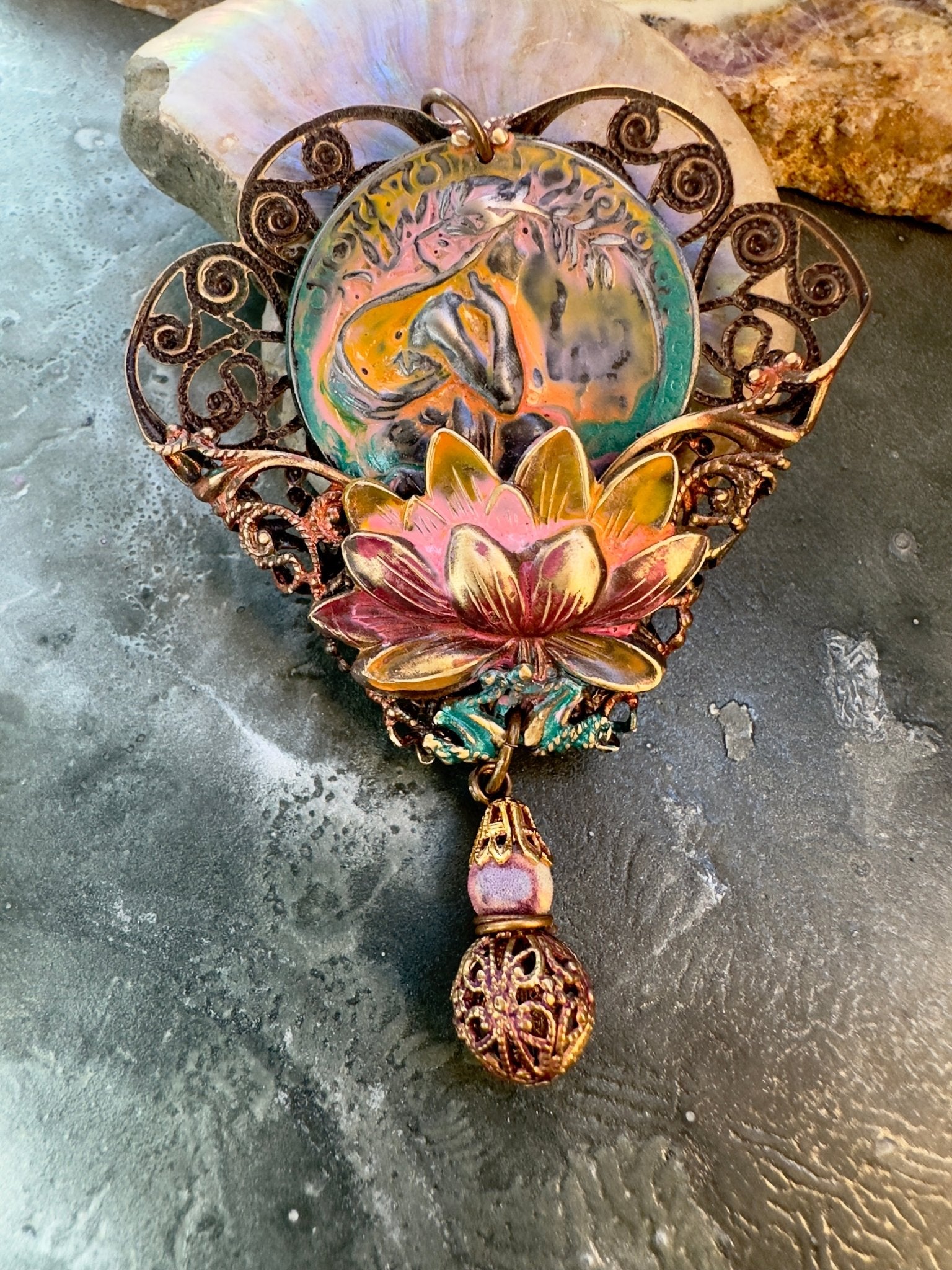 Rising Reflection - Vintage Pendant Kit - Vintaj Idaho Design - 10/22/2025 - Vintaj Live Shop ID