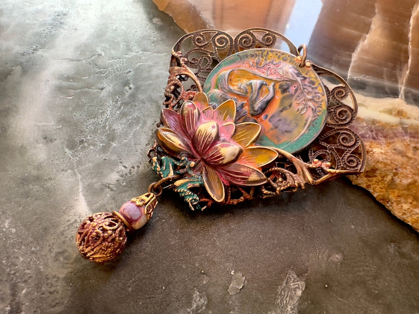 Rising Reflection - Vintage Pendant Kit - Vintaj Idaho Design - 10/22/2025 - Vintaj Live Shop ID