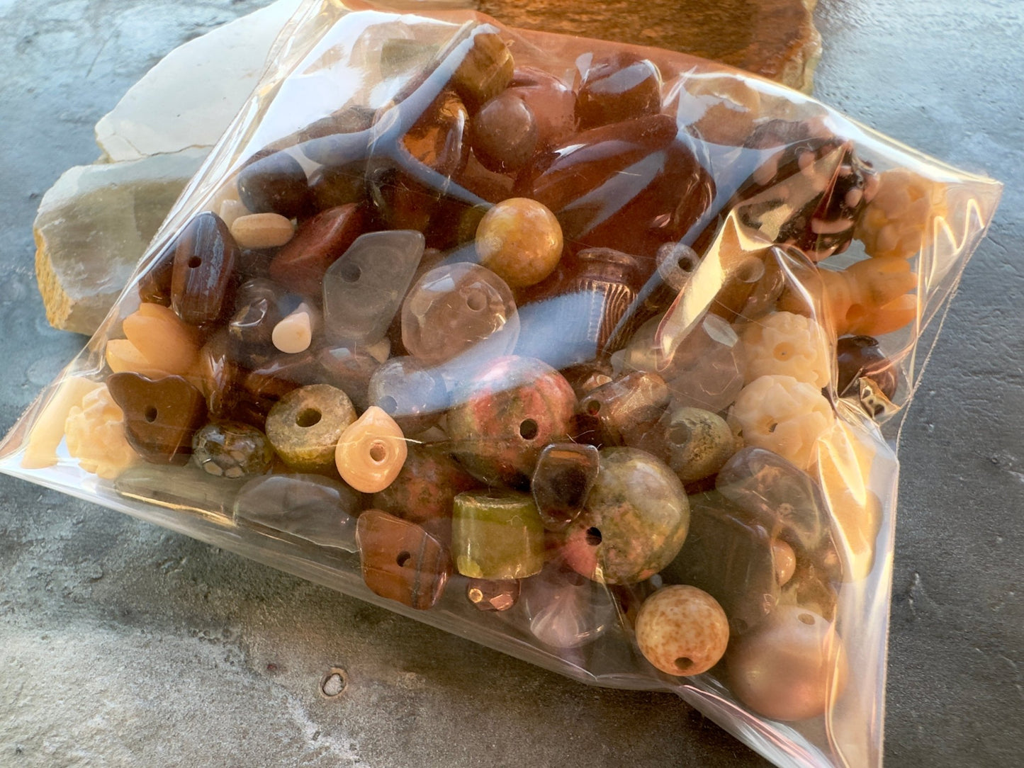 Rock Falls - 2 Oz Vintage Deluxe Bead Mix - Vintaj Idaho - 02/05/2026 - Vintaj Live Shop ID