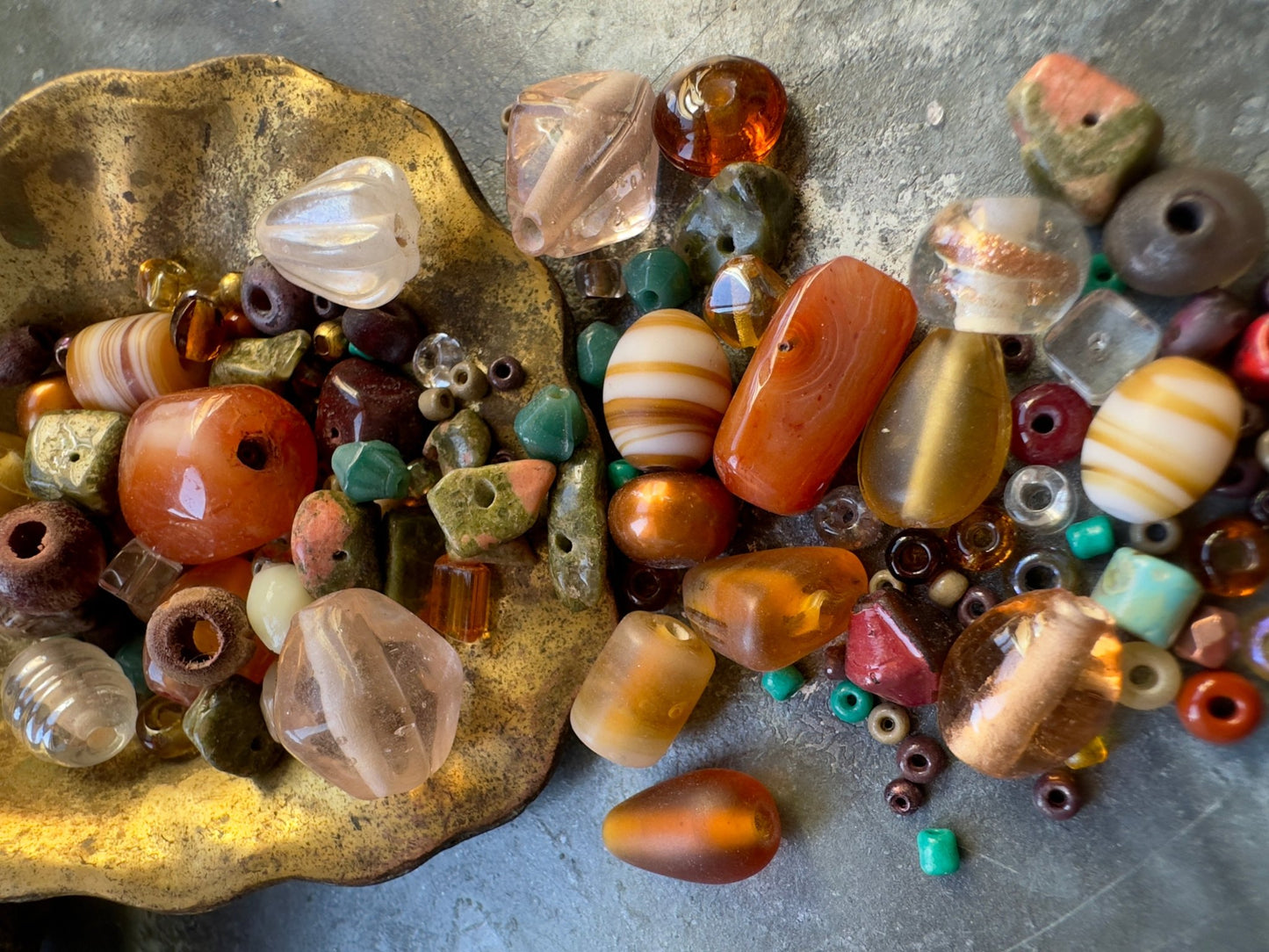 Rockfall Harvest Vintage Bead Mix - Idaho Vintaj Design - 9/24/2025 - Vintaj Live Shop ID