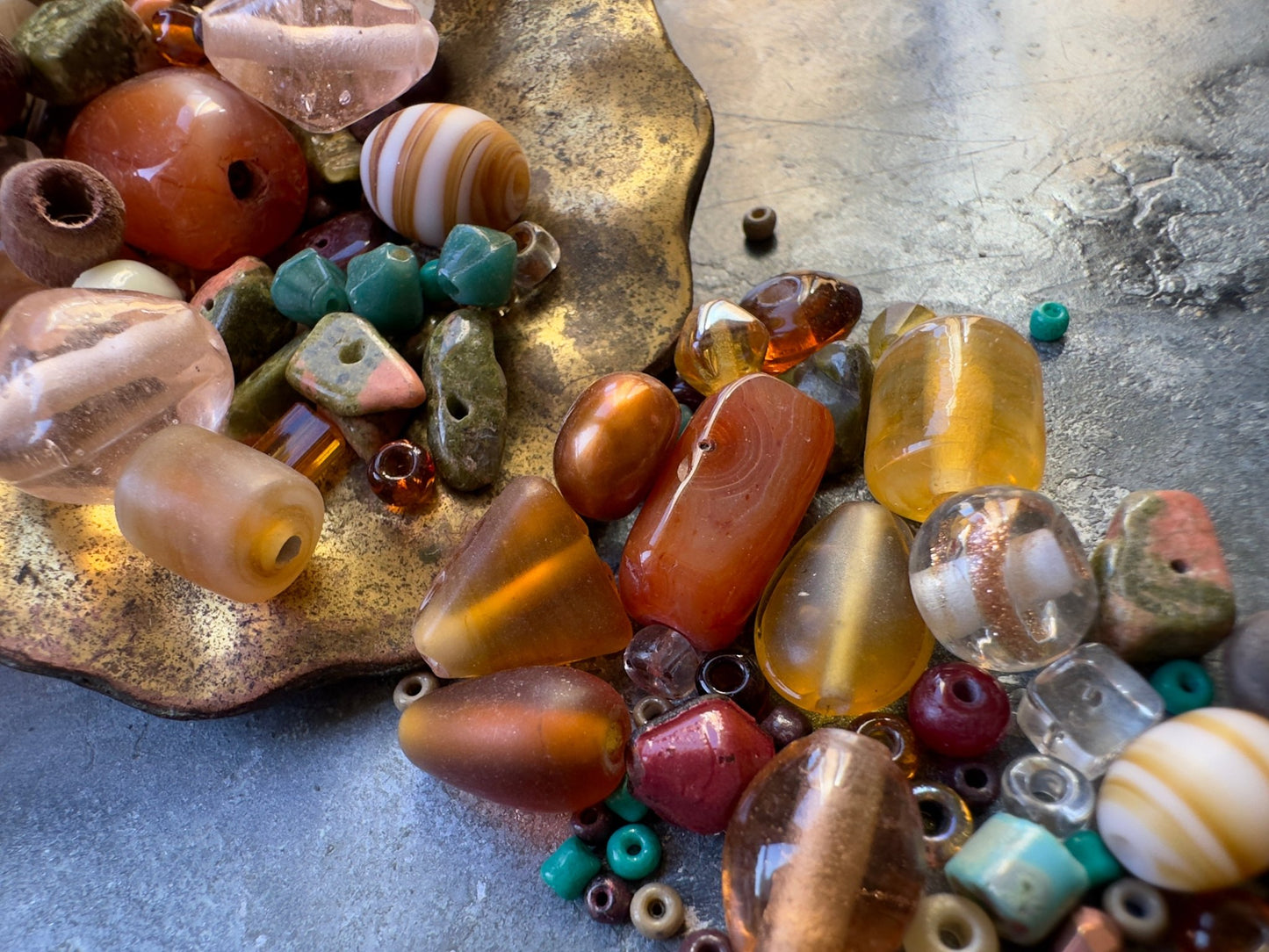 Rockfall Harvest Vintage Bead Mix - Idaho Vintaj Design - 9/24/2025 - Vintaj Live Shop ID