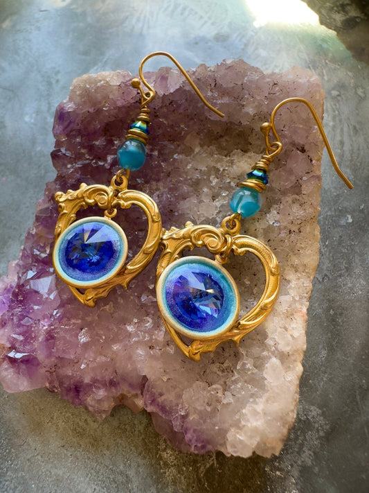 Sapphire Shore - Earrings Kit - Vintaj Idaho Design - 8/20/2025 - Vintaj Live Shop ID
