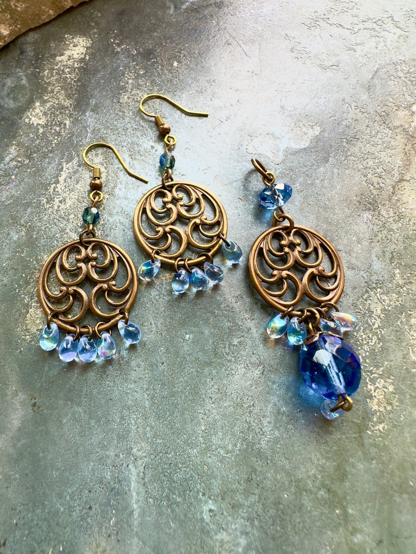 Sapphire Solstice - Pendant & Earring Kit - Vintaj Idaho Design - 10/1/2025 - Vintaj Live Shop ID