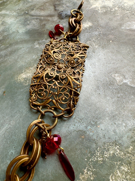 Scarlet Flame - Bracelet Kit - Vintaj Idaho Design - 8/27/2025 - Vintaj Live Shop ID