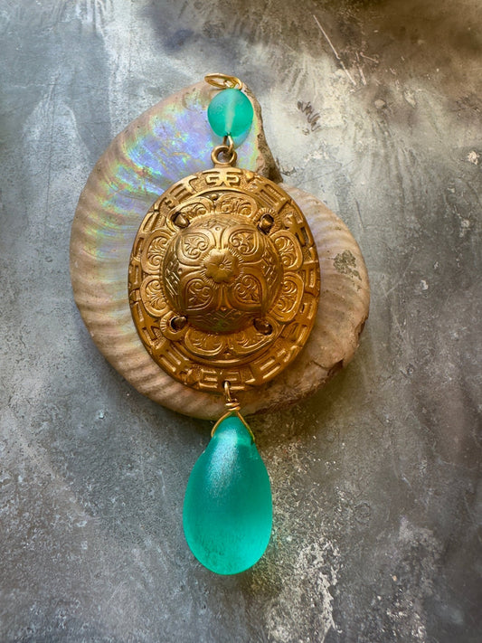 Sea - Glass Trove Pendant Kit - Vintaj Idaho Design - 8/20/2025 - Vintaj Live Shop ID