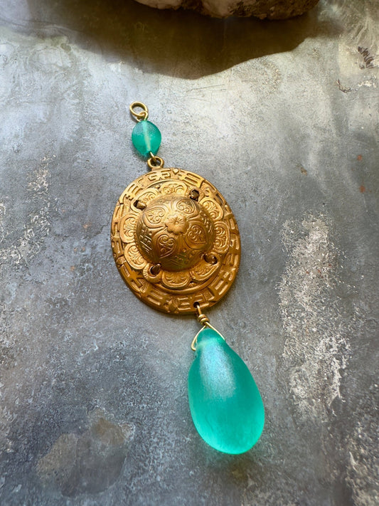 Sea - Glass Trove Pendant Kit - Vintaj Idaho Design - 8/20/2025 - Vintaj Live Shop ID