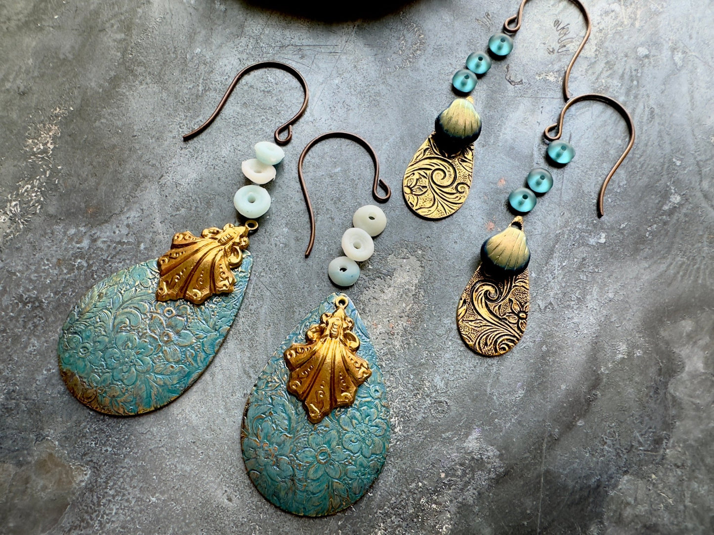 Shell Motif - Double Earring Inspo Pack - Vintaj Idaho Design - 9/6/2025 - Vintaj Live Shop ID