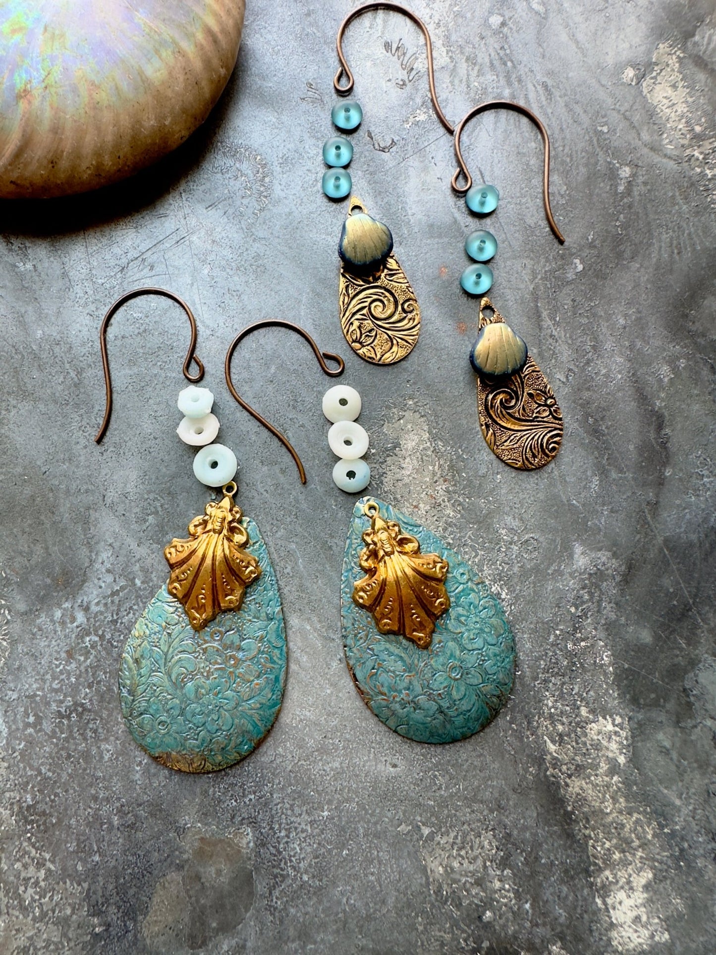 Shell Motif - Double Earring Inspo Pack - Vintaj Idaho Design - 9/6/2025 - Vintaj Live Shop ID