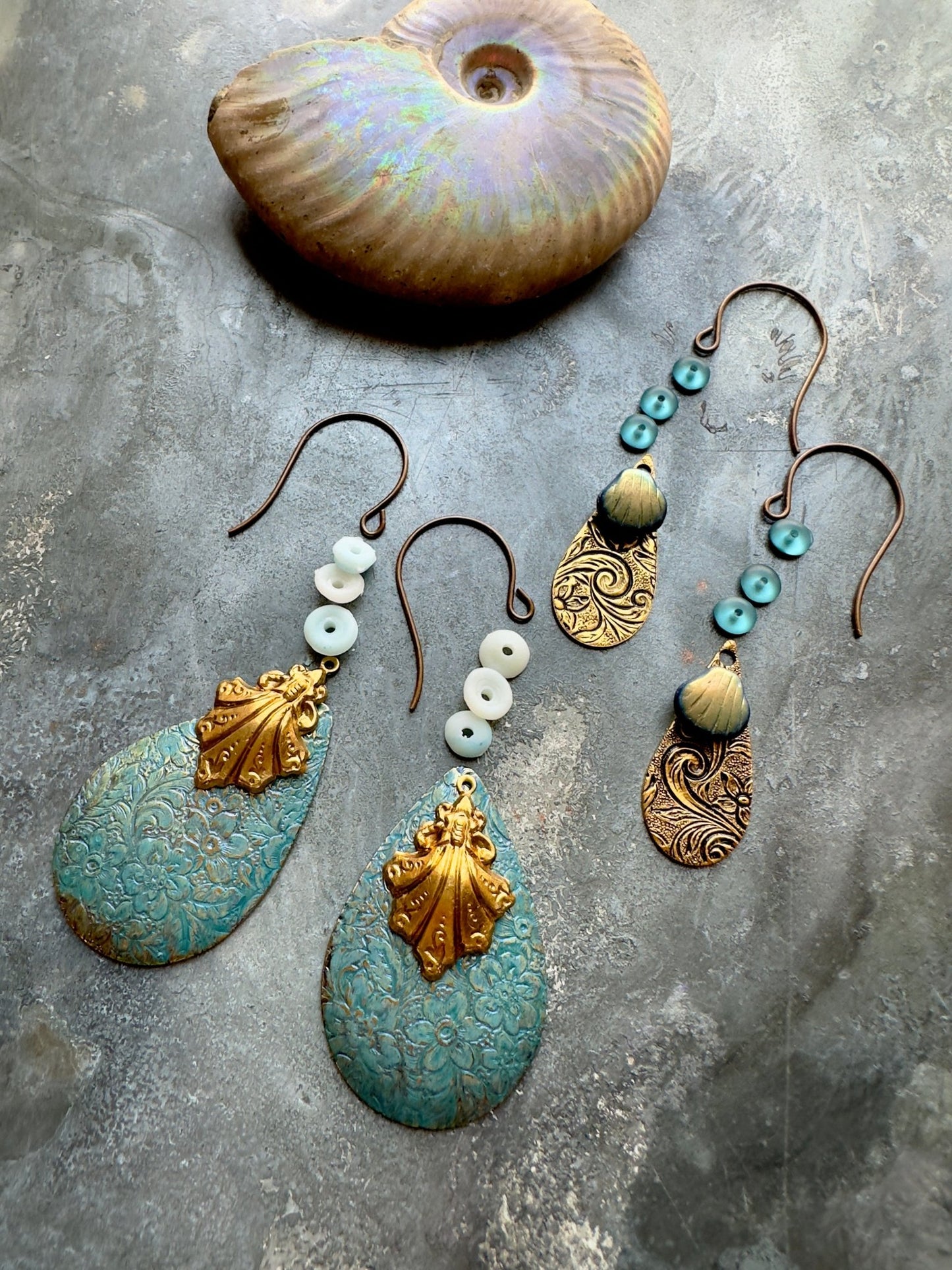 Shell Motif - Double Earring Inspo Pack - Vintaj Idaho Design - 9/6/2025 - Vintaj Live Shop ID