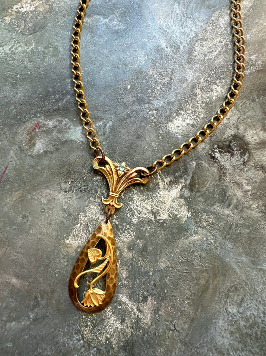 Valiant Vines - Handmade Finished Necklace - Vintaj Idaho Design - 9/16/2025 - Vintaj Live Shop ID