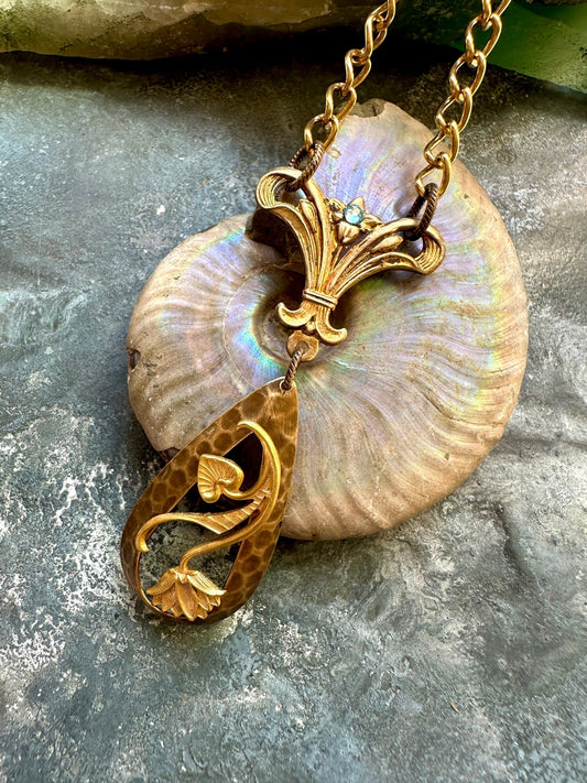 Valiant Vines - Handmade Finished Necklace - Vintaj Idaho Design - 9/16/2025 - Vintaj Live Shop ID