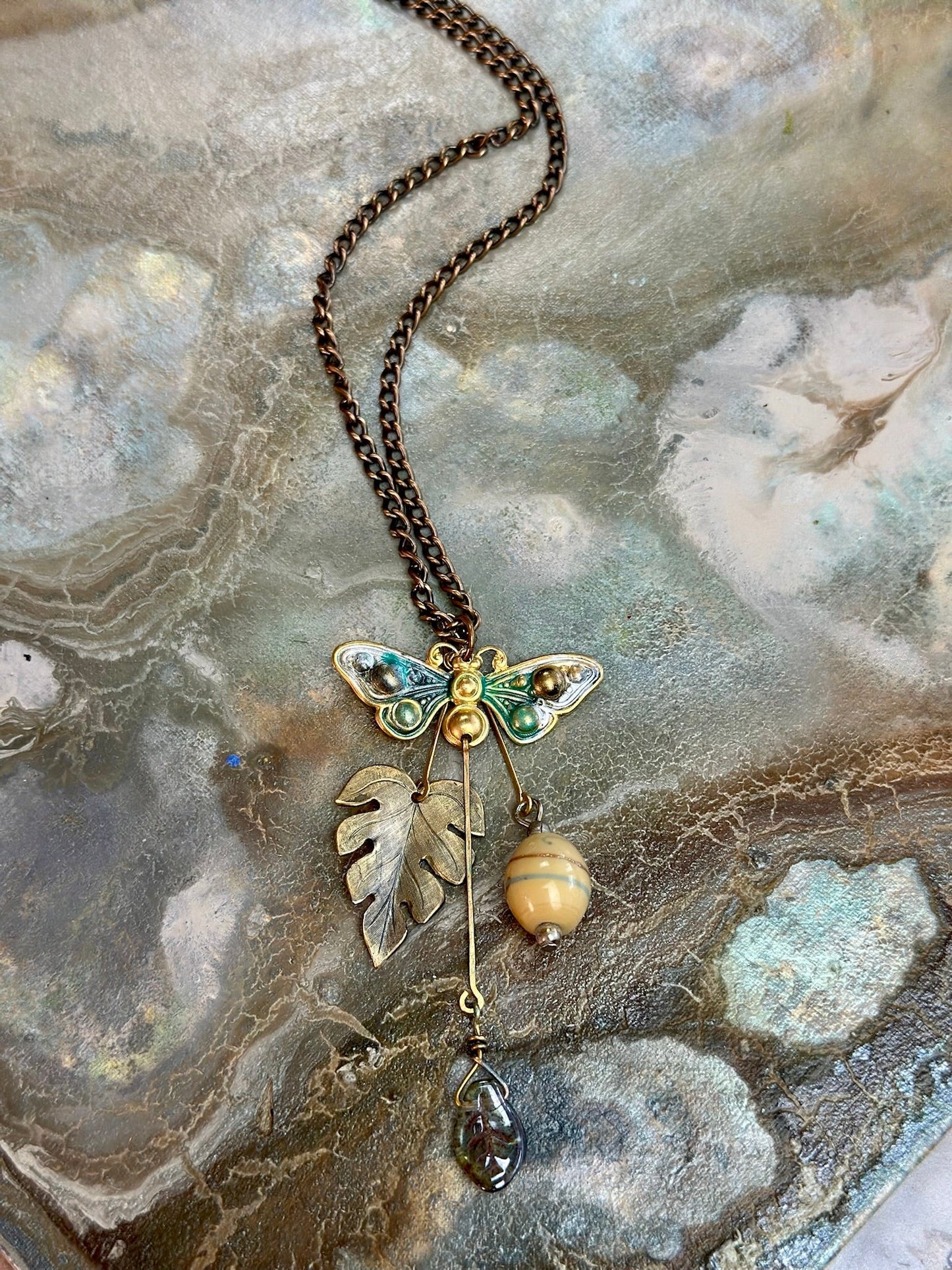 White Lotus - Butterfly Sky Necklace Kit - Vintaj Design - 4/30/2025 - Vintaj Live Shop ID