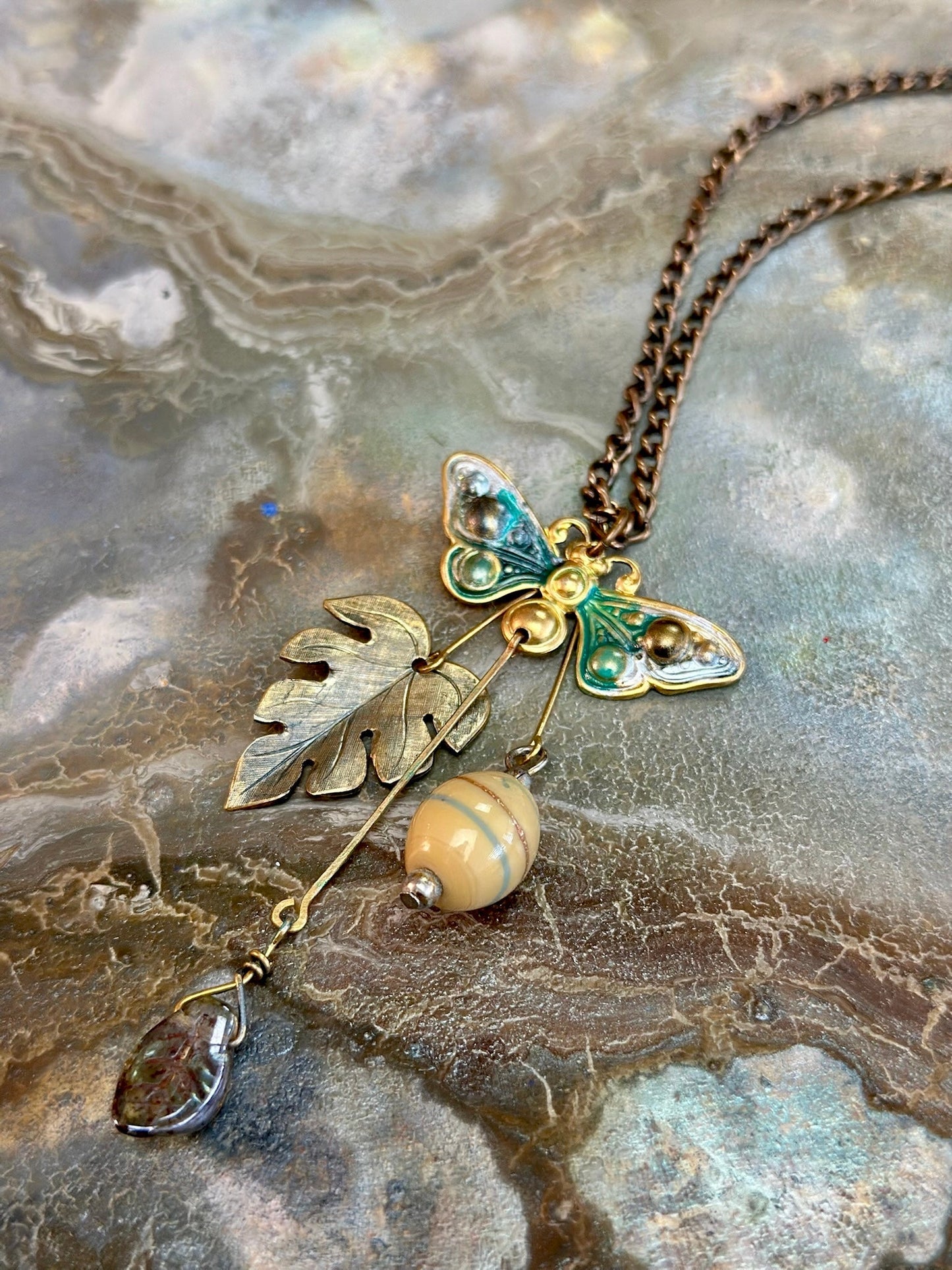 White Lotus - Butterfly Sky Necklace Kit - Vintaj Design - 4/30/2025 - Vintaj Live Shop ID