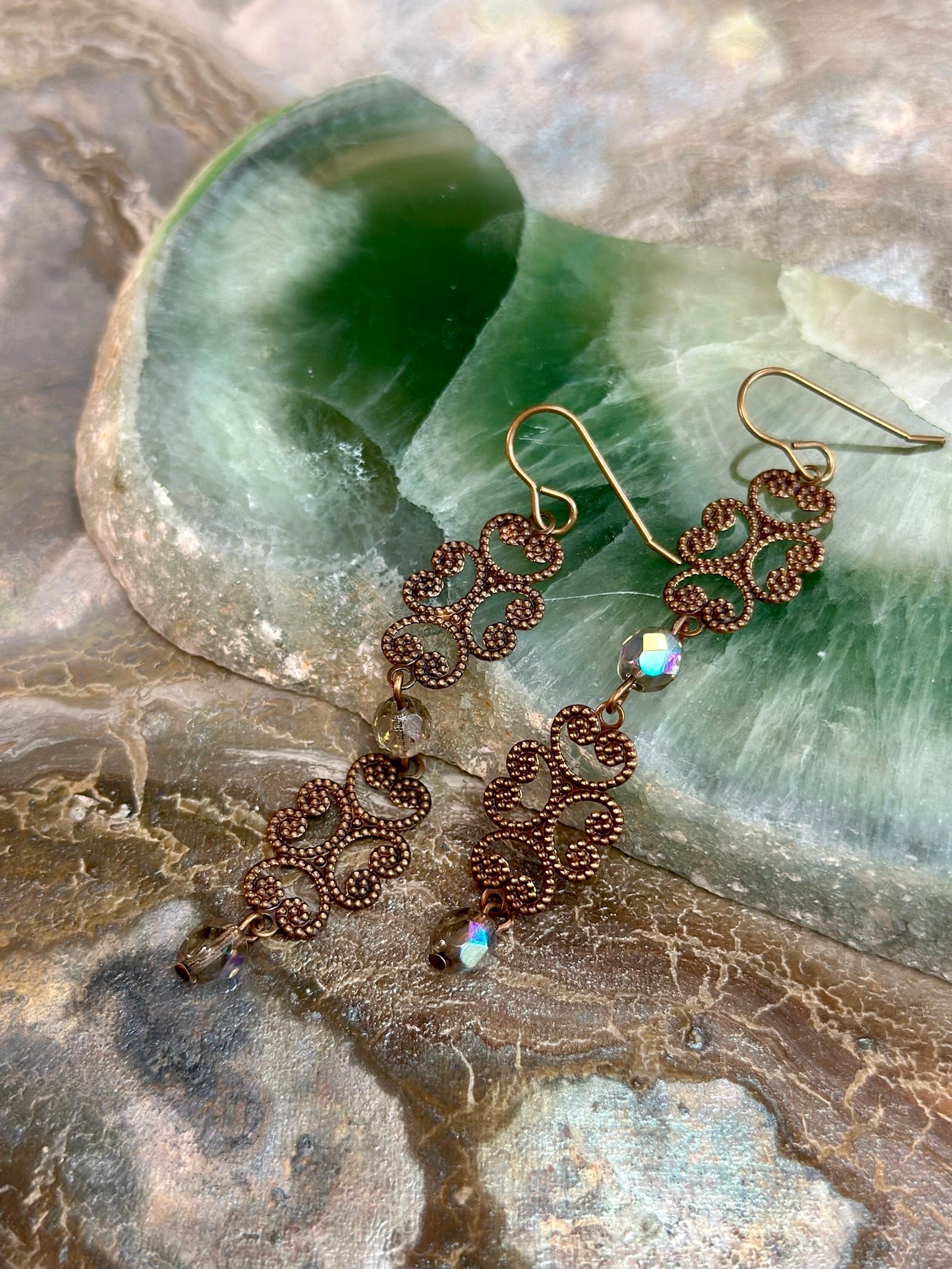 White Lotus - Pergola Petals Earrings Kit - Vintaj Design - 4/30/2025 - Vintaj Live Shop ID