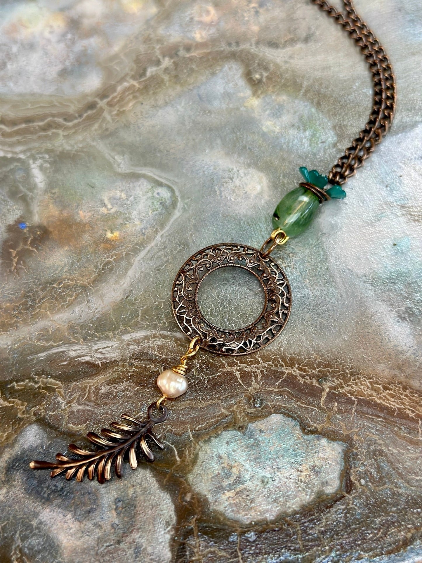 White Lotus - River Pearl Necklace Kit - Vintaj Design - 4/30/2025 - Vintaj Live Shop ID