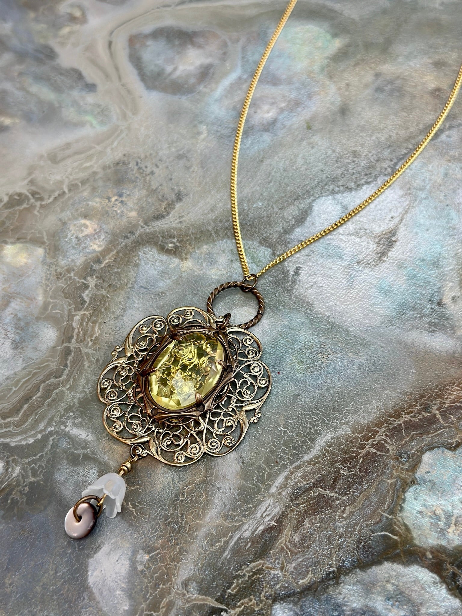 White Lotus - Sunshade Necklace Kit - Vintaj Design - 4/30/2025 - Vintaj Live Shop ID